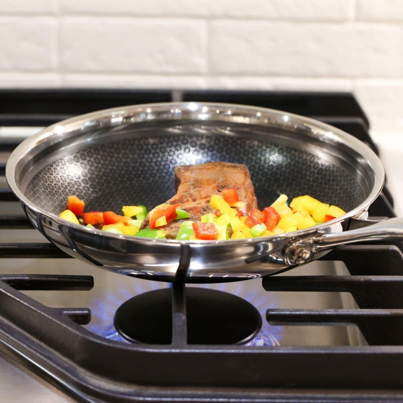 Frieling Black Cube Frieling Quick Release Cookware Fry Pan - 9.5-Inch - Non Stick Frying Pans - Quick Release Pans - Stainless Steel Non Stick - Stainless Fry Pan Hybrid Cookware - Image 2